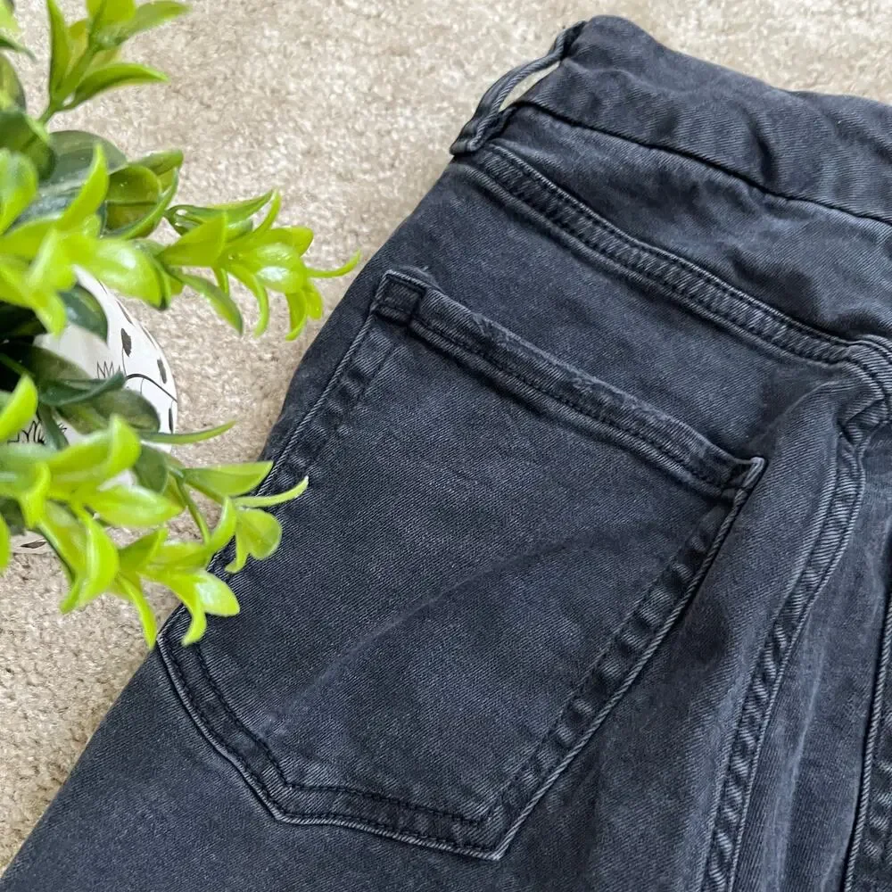 Aeropostale Faded Black Distressed Super High-Rise Curvy Jegging Size:  0R